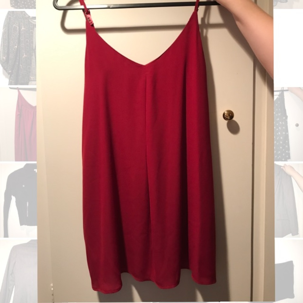 Red flirty dress!